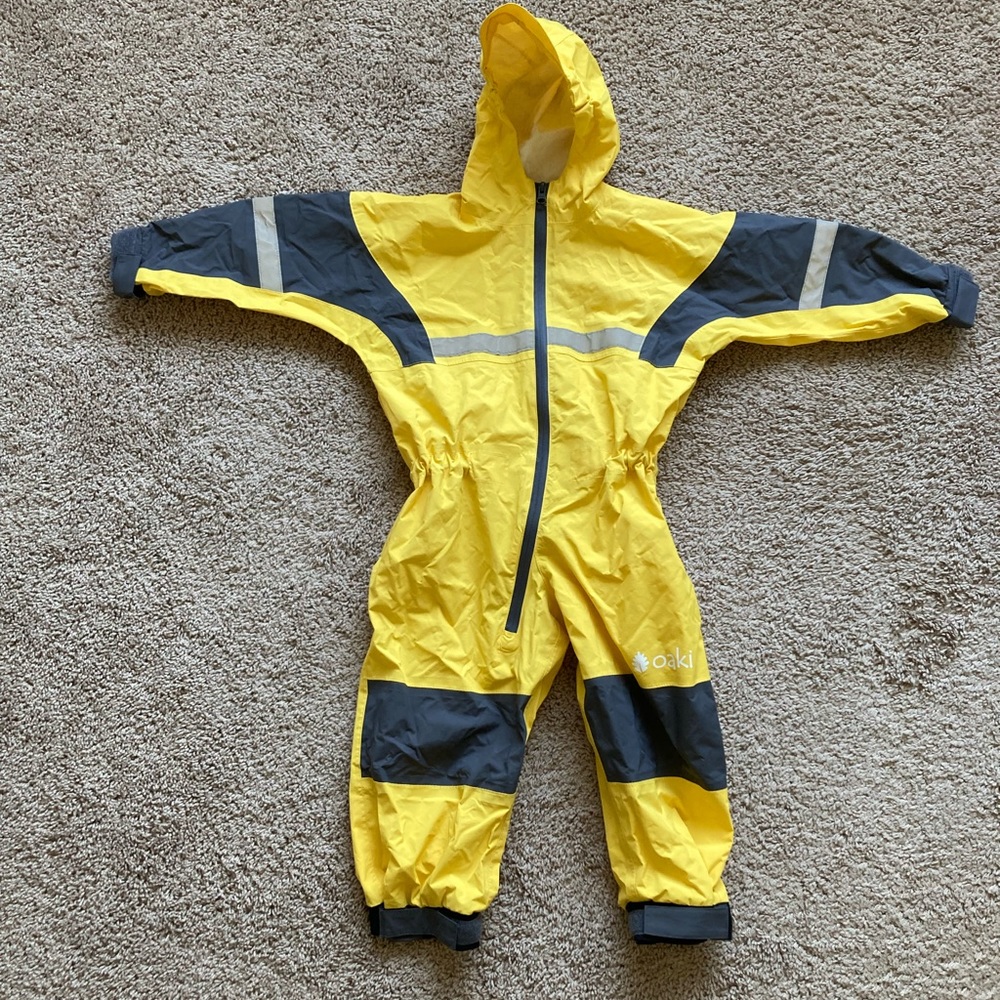 Oaki: Rain and Trail Suit - Yellow - Size 4T